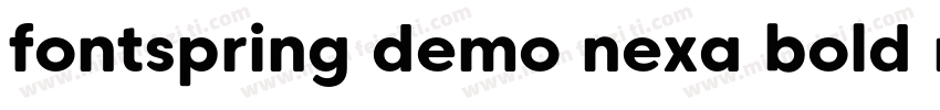 fontspring demo nexa bold regular字体转换